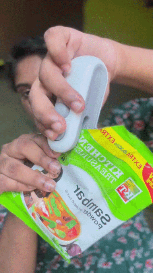FreshLock Mini Heat Sealer — Seal. Cut. Done. | Portable 2-in-1 Bag Sealer & Cutter